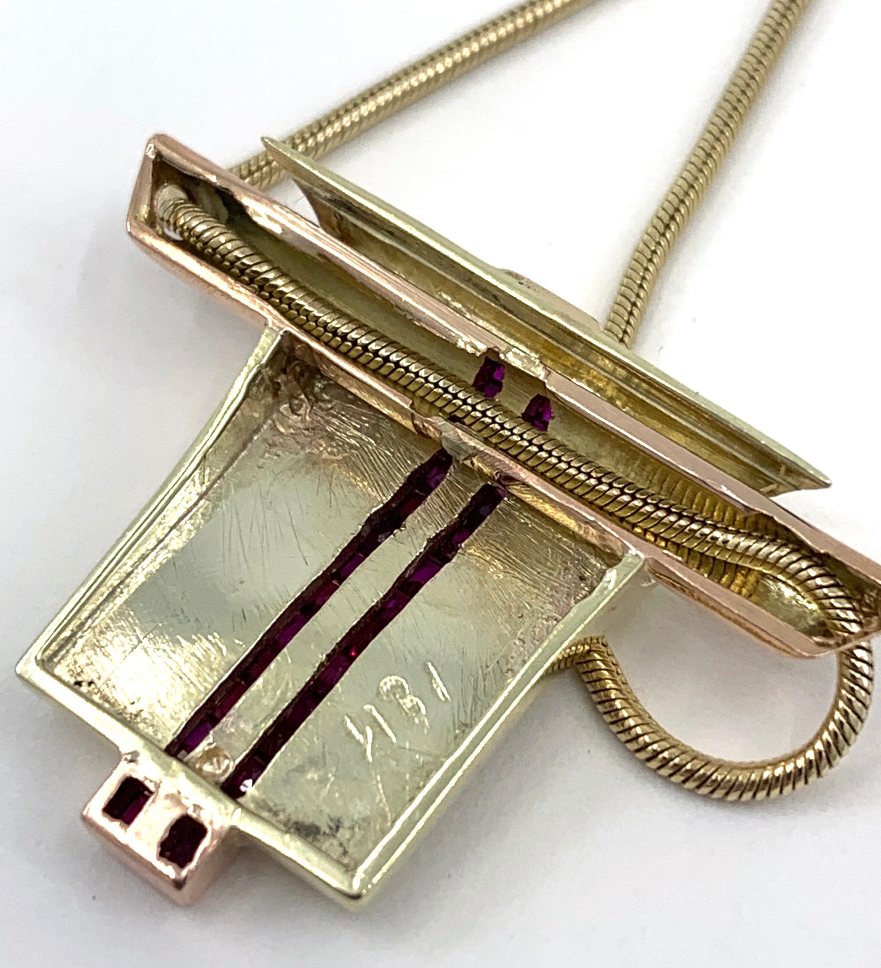 Quadrato Collana con ciondolo 