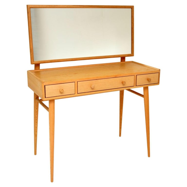Retro Ercol Dressing Table in Oak at 1stDibs