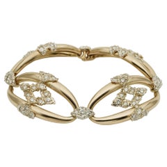 Retro Fantastic 4,0 Karat Diamant Omega Links 18 Kt Gold Armband