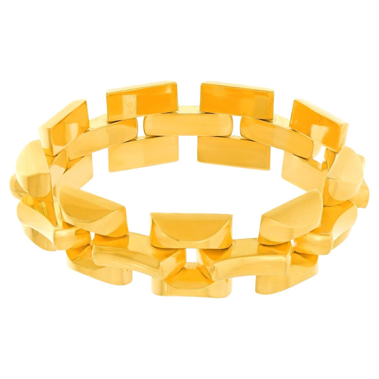 Retro Fifties 18k Gold Bracelet Swiss
