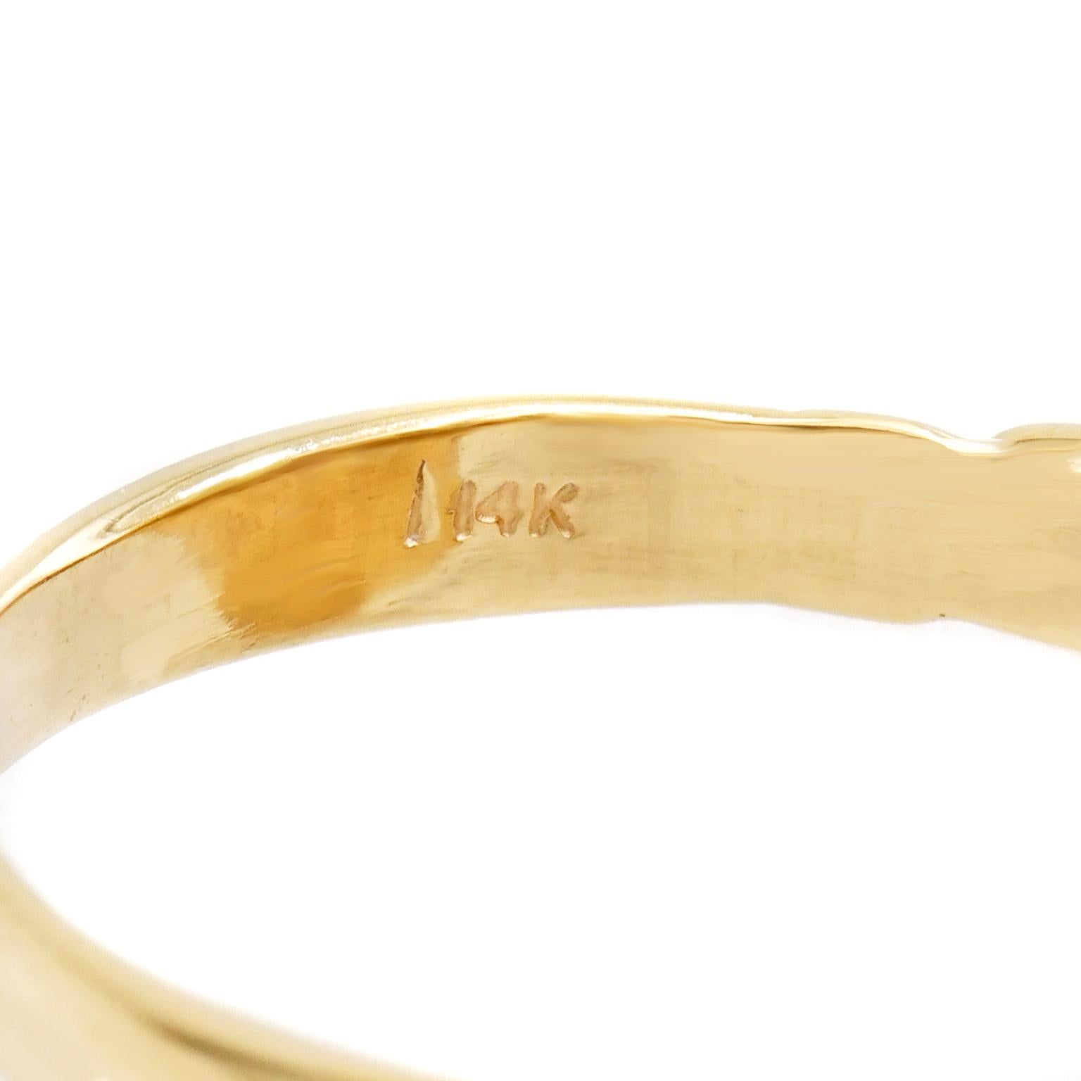 Women's or Men's Retro 1950s 22.15 Carat Tourmaline Gold Ring