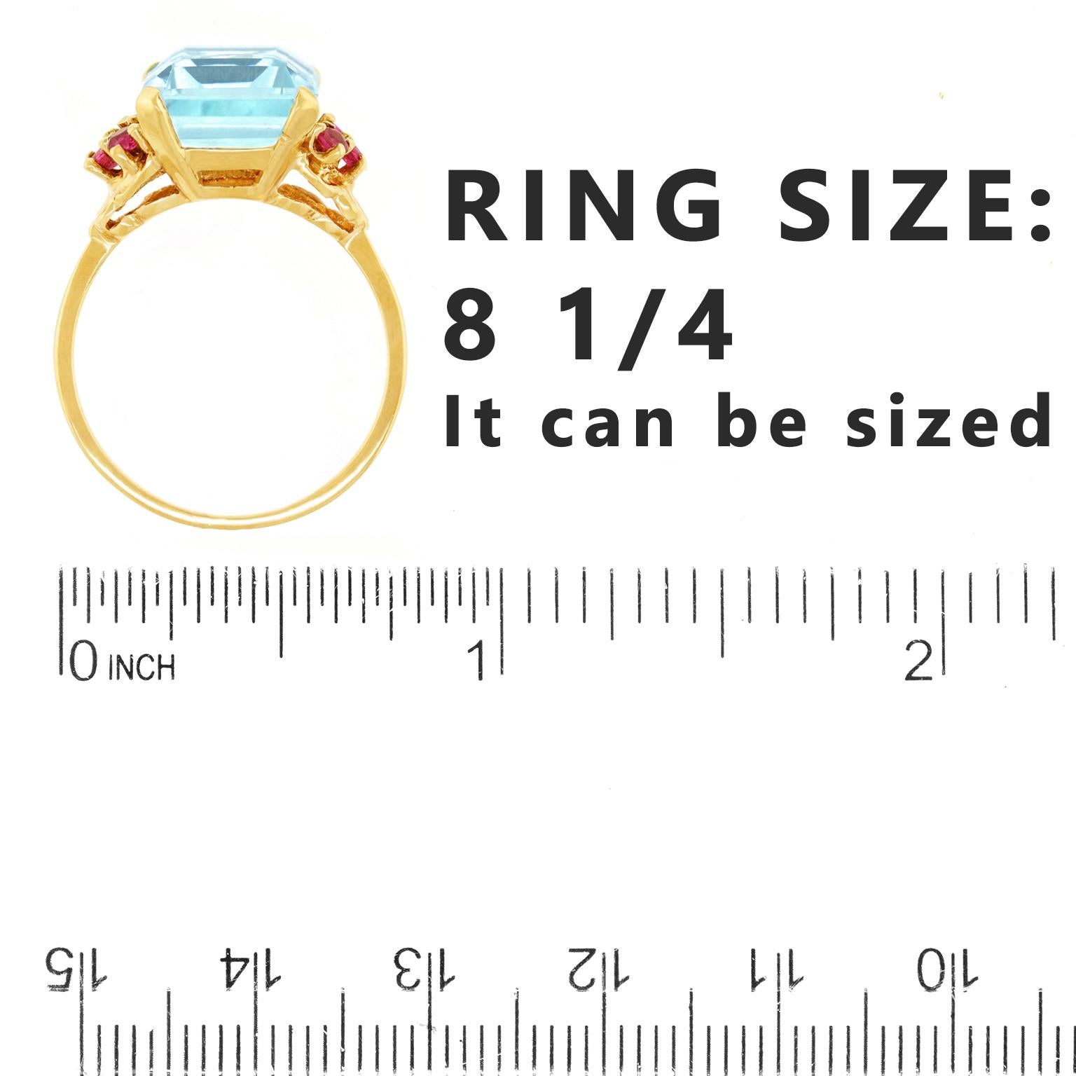 fake aquamarine ring