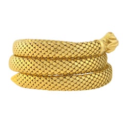 Retro Flexible Wrap-Around Coiled Snake Bracelet 71.1dwt