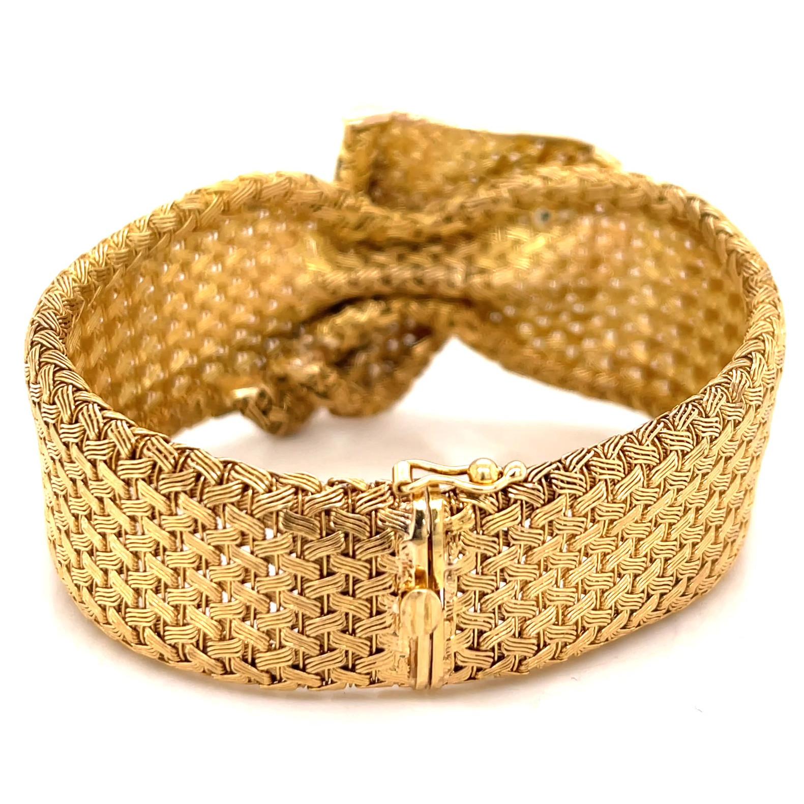 Retro French 18 Karat Gold Bracelet 1