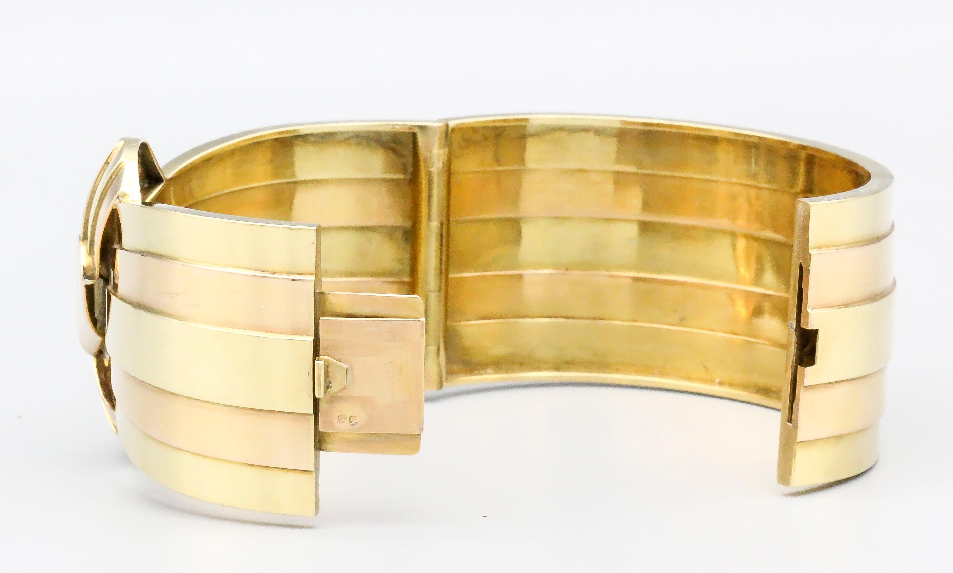 two tone gold bangles