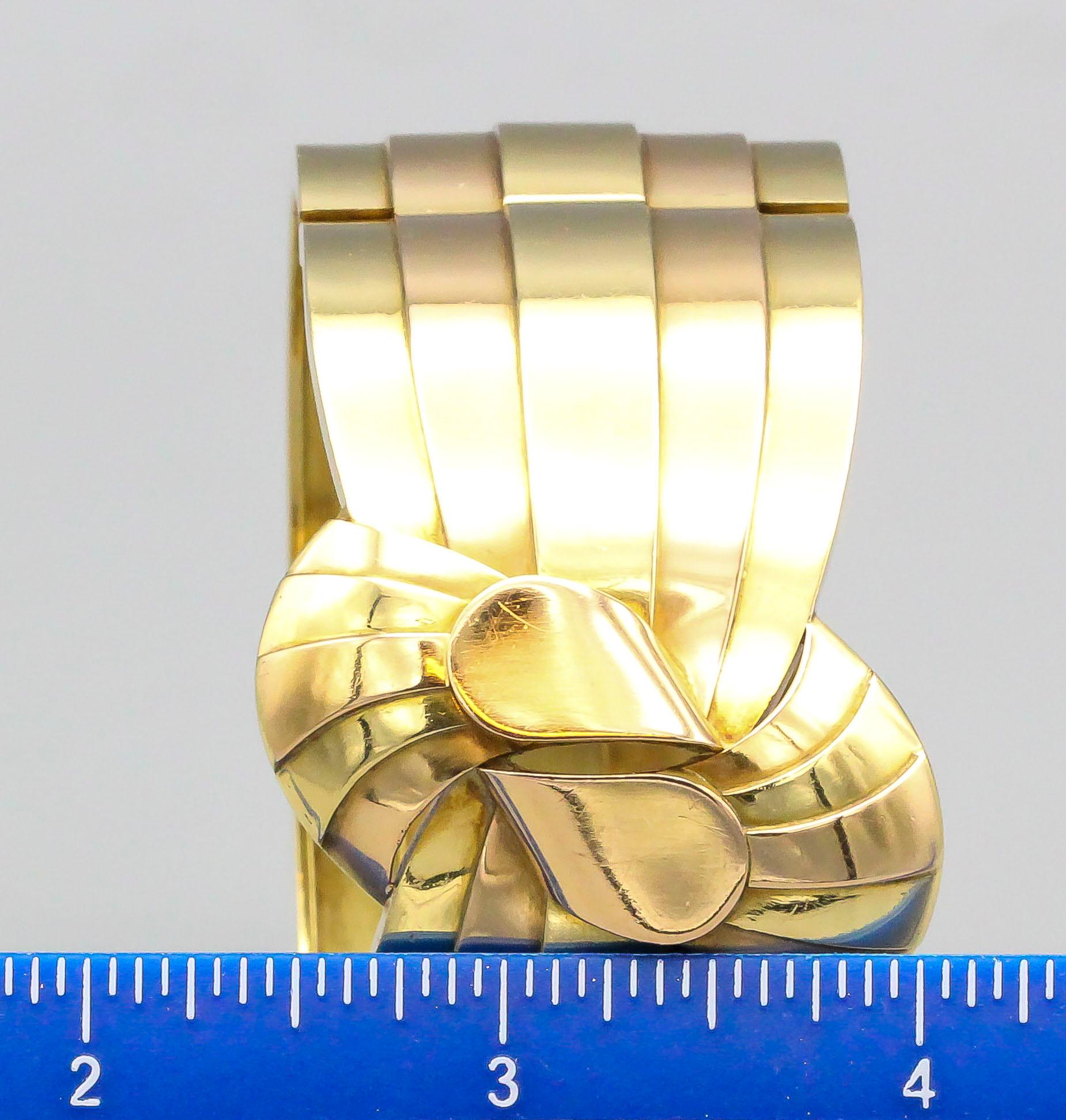 Bracciale francese retrò in oro 18k bicolore in vendita 4