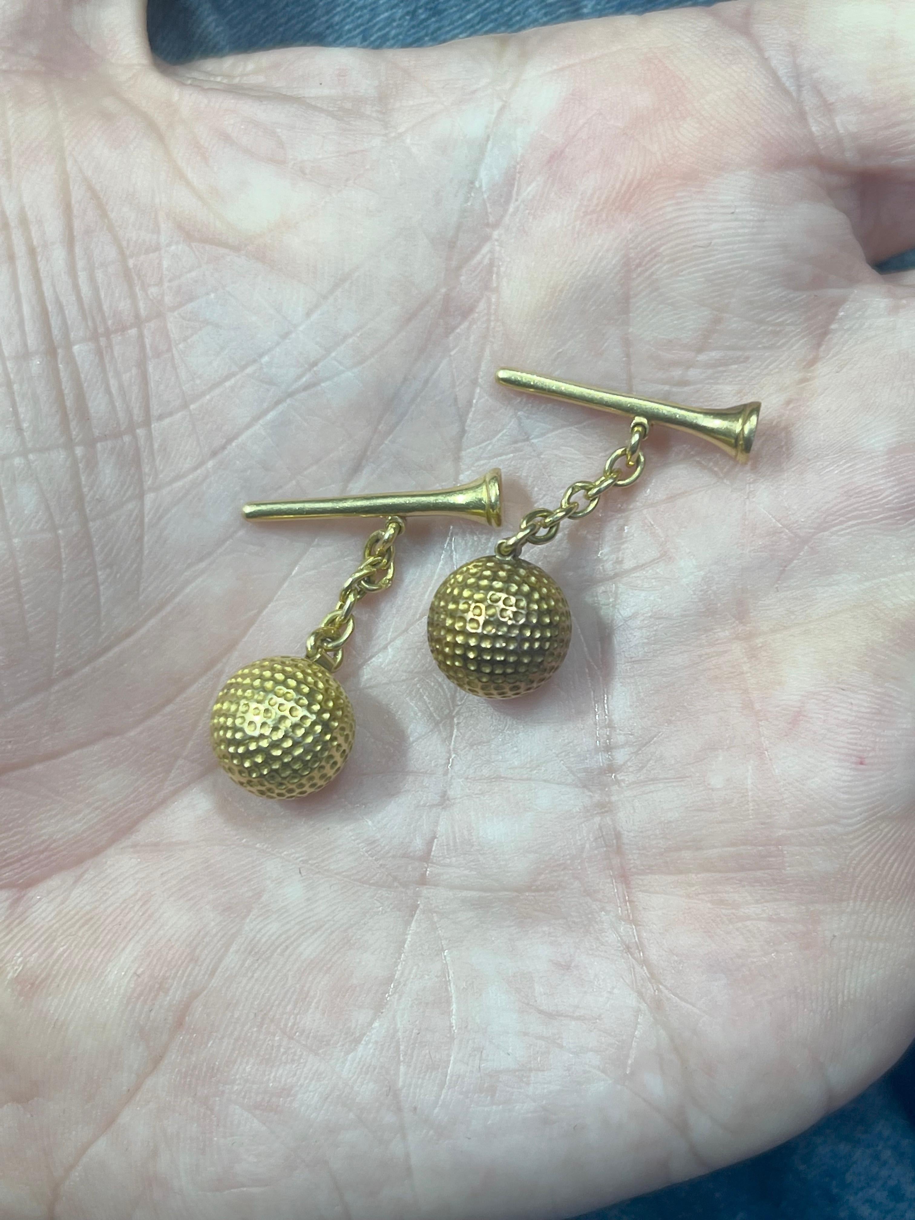 golf ball earrings