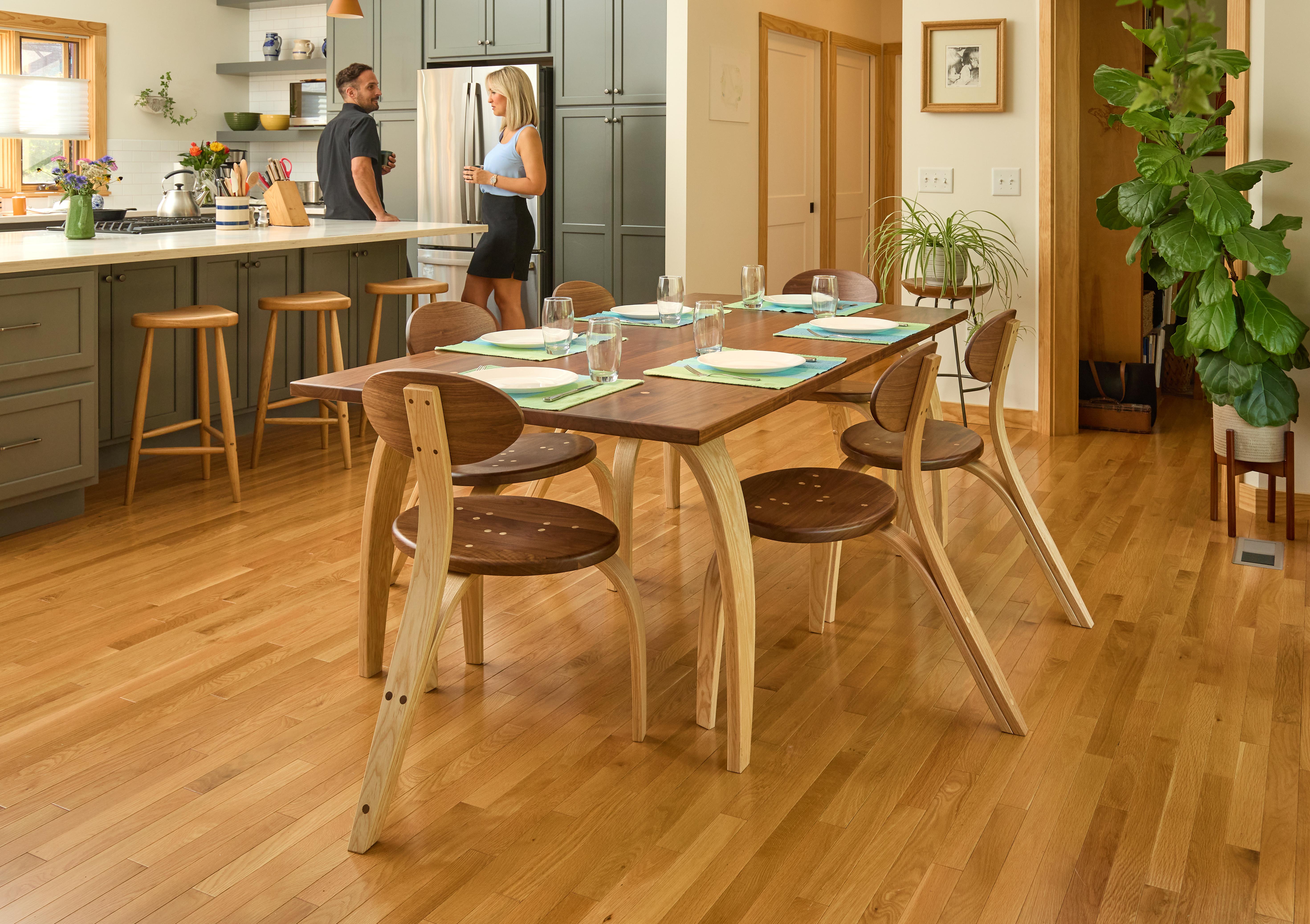 Bois Ensemble de salle à manger rétro-futuriste Jetsons en vente