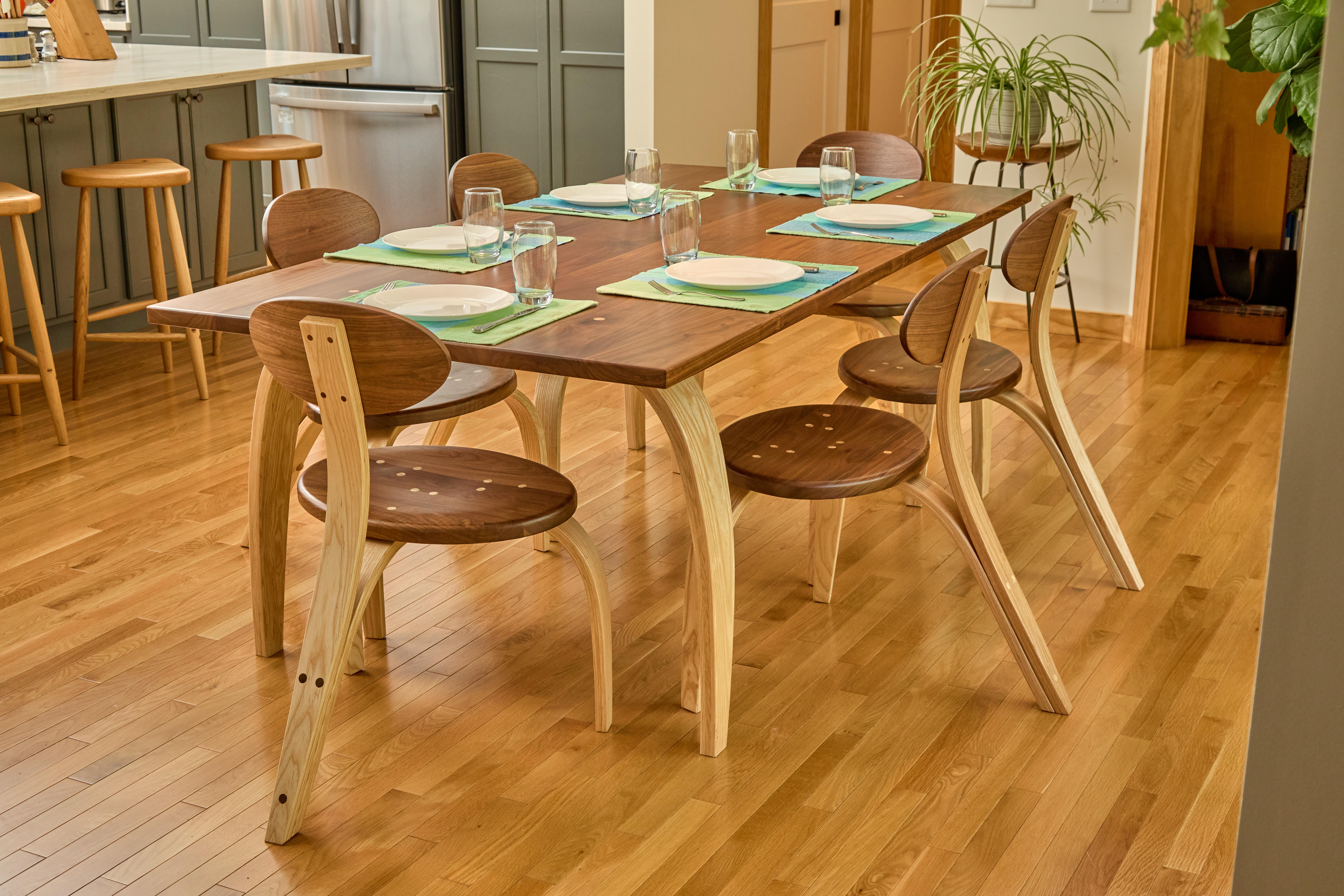 Travail du bois Table de salle à manger rétro futuriste Jetsons en vente