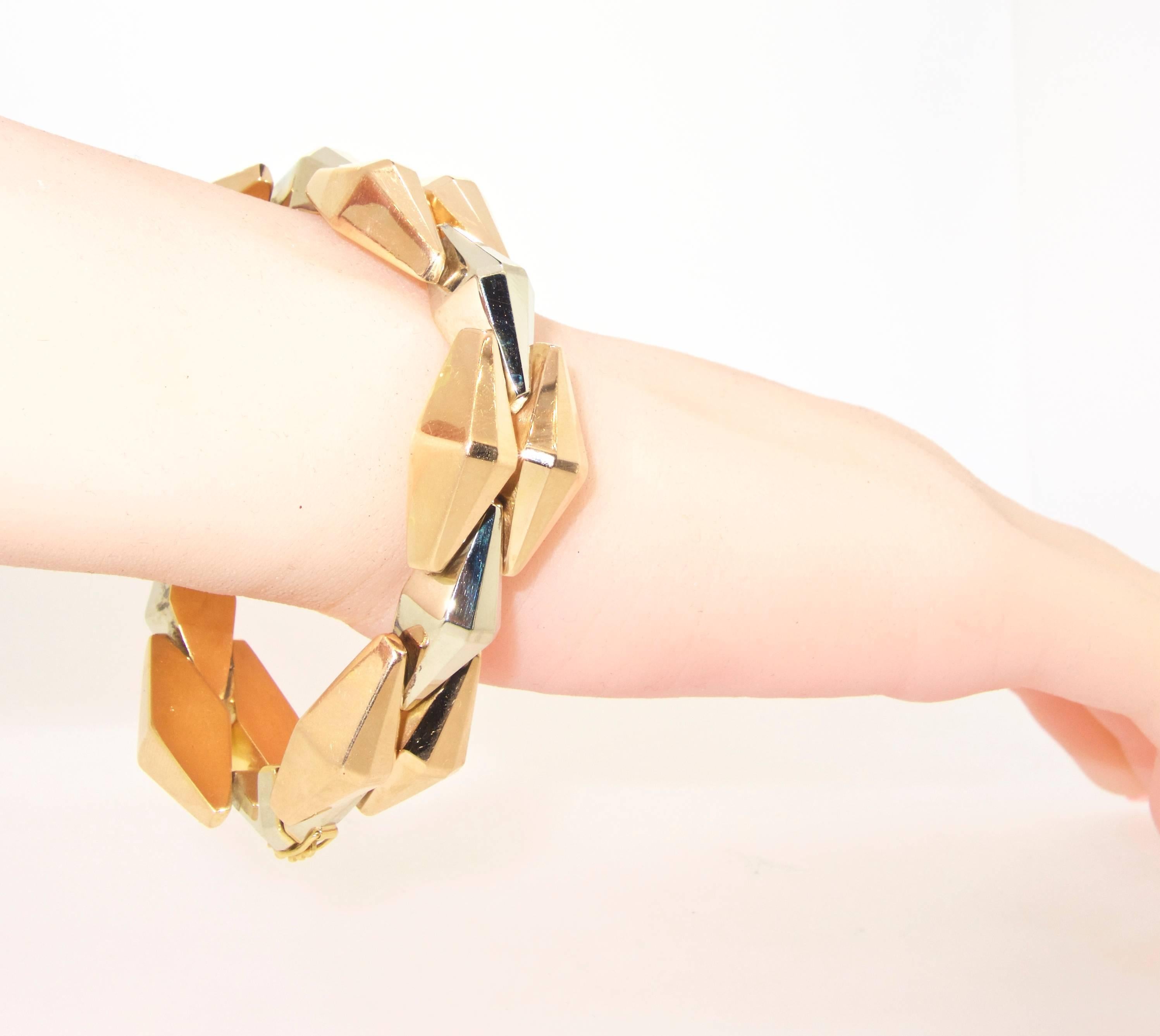 Women's or Men's Retro Geometric Bracelet, circa 1948