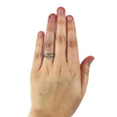 Retro GIA 1.43 Carat Old Cushion Cut Diamond Platinum Engagement Ring
