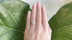 Retro GIA 1.93 Carats Round Brilliant Cut Diamond 18k Gold Engagement Ring
