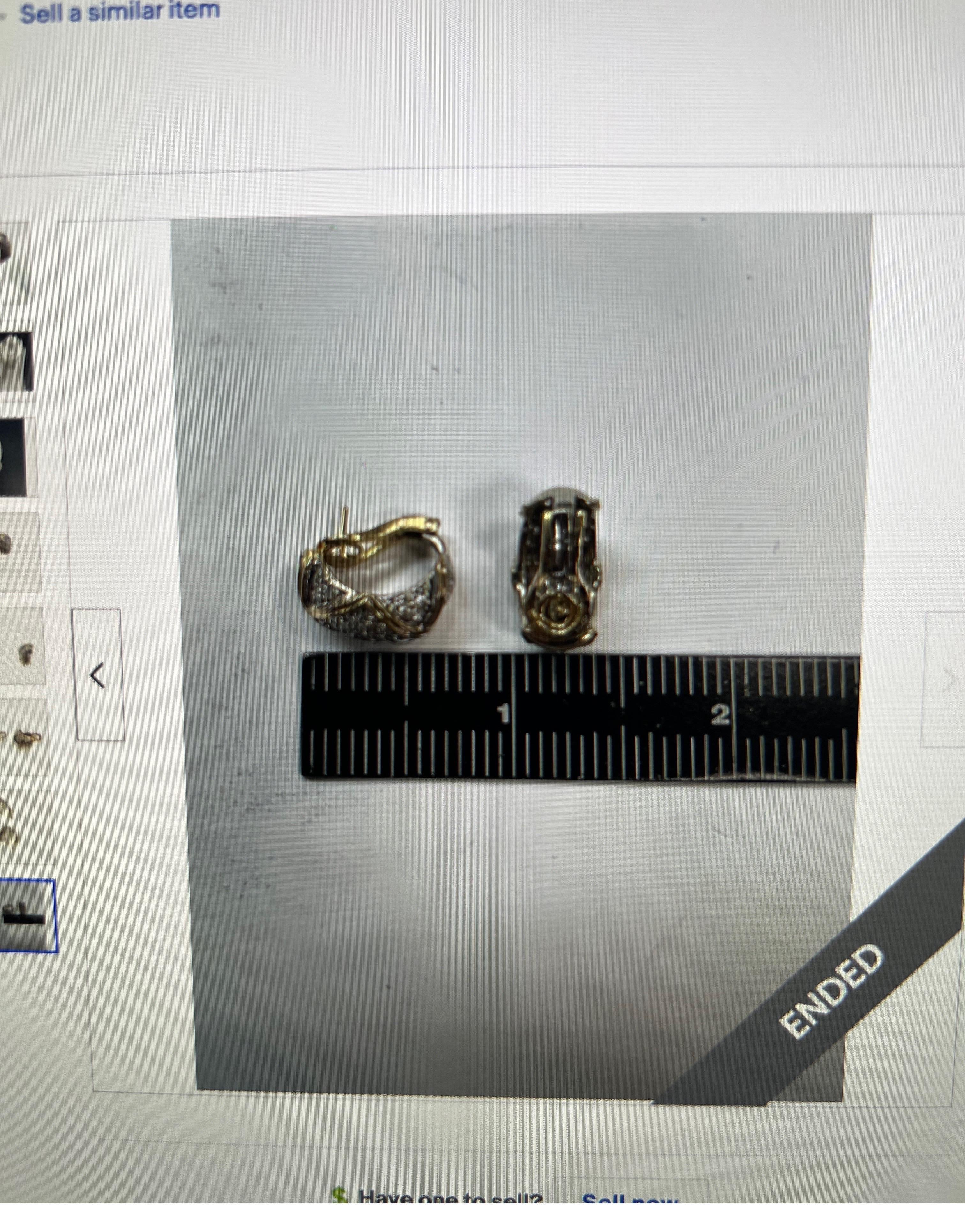 Retro Gold 1 Karat natürlicher farbloser runder Diamantring im Angebot 4