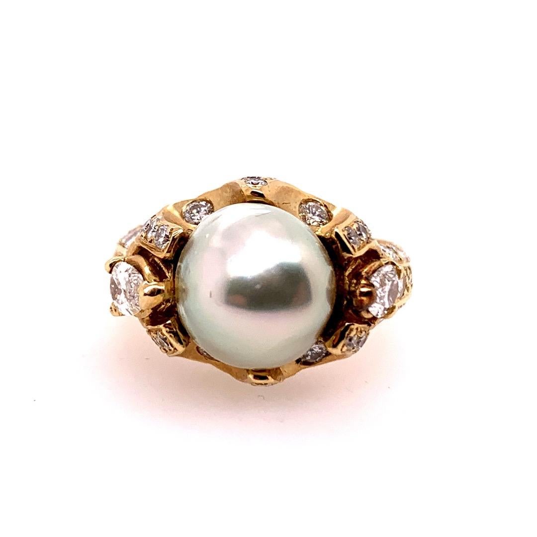 3 carat pearl ring