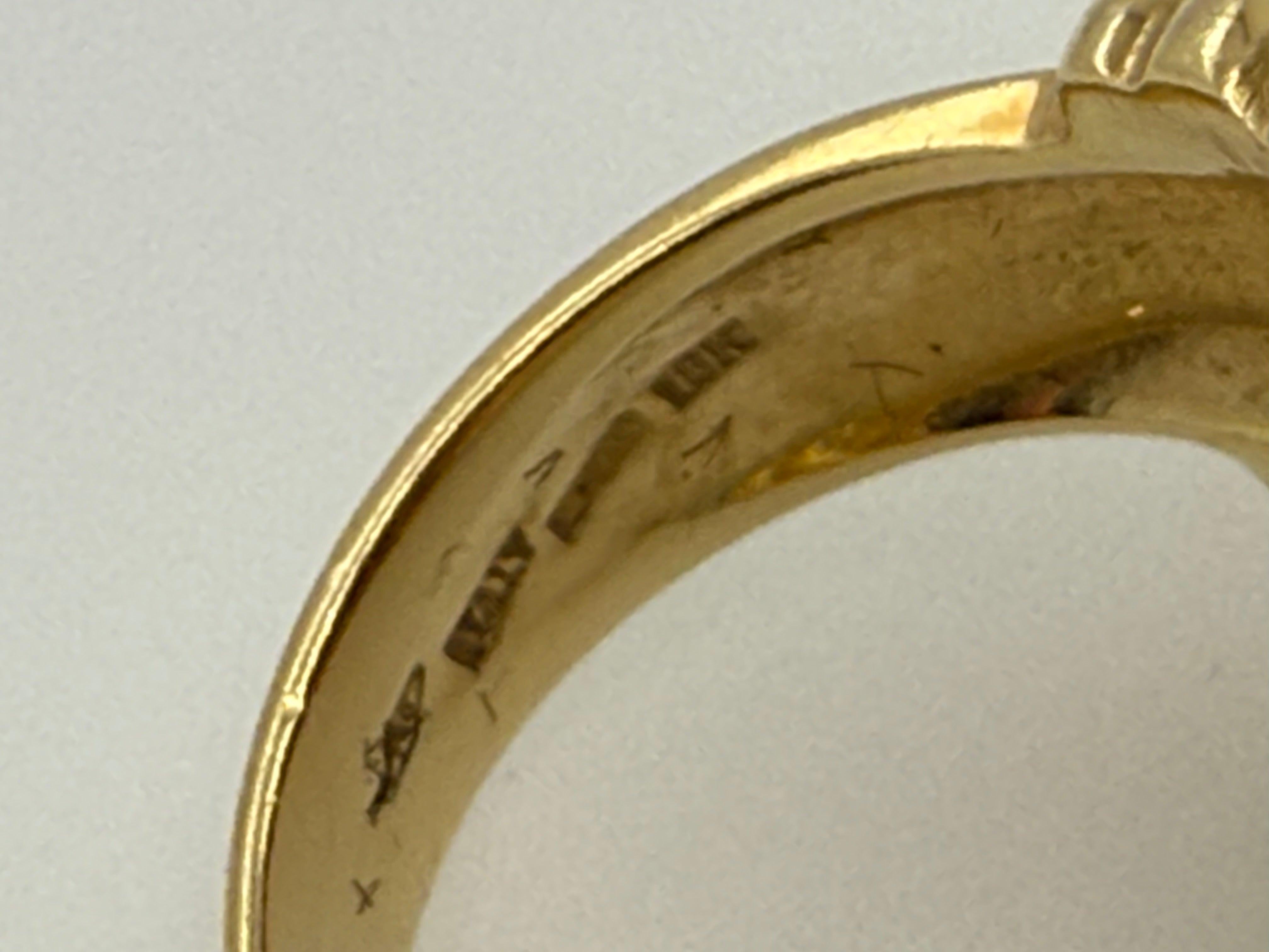 Retro Gold Ancient Roman Coin Theodosius Made in Italy Statement Ring For Sale 1