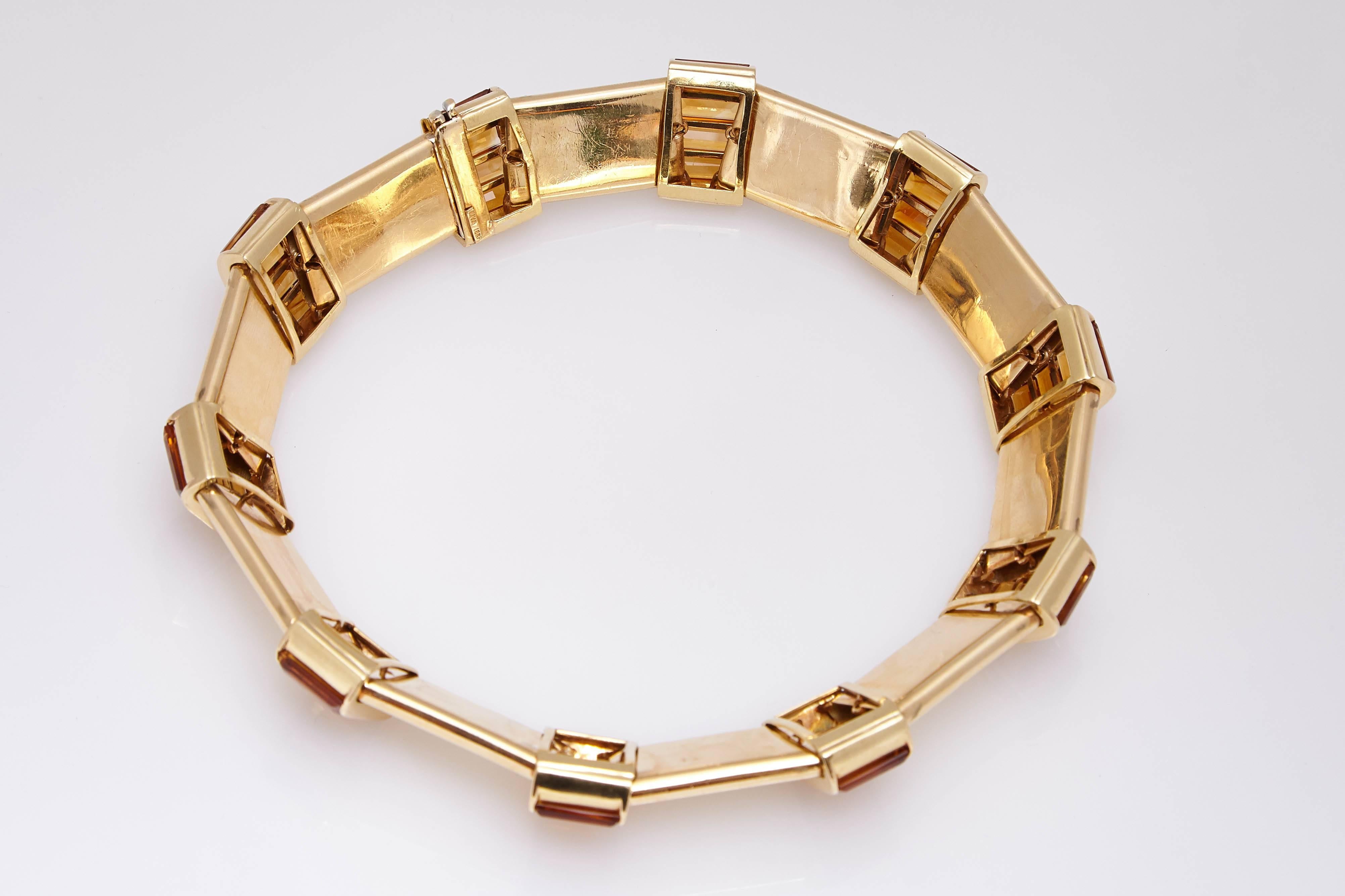 Women's 1960s Citrine Gold Collar