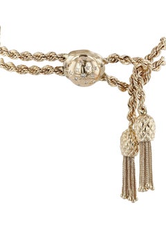 Retro Gold and Diamond Tassel Bracelet Watch (Not Functioning)