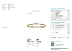 Retro Gold Bracelet with Diamonds HRD Certified