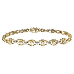 Vintage Gold Bracelet with Diamonds HRD Certified