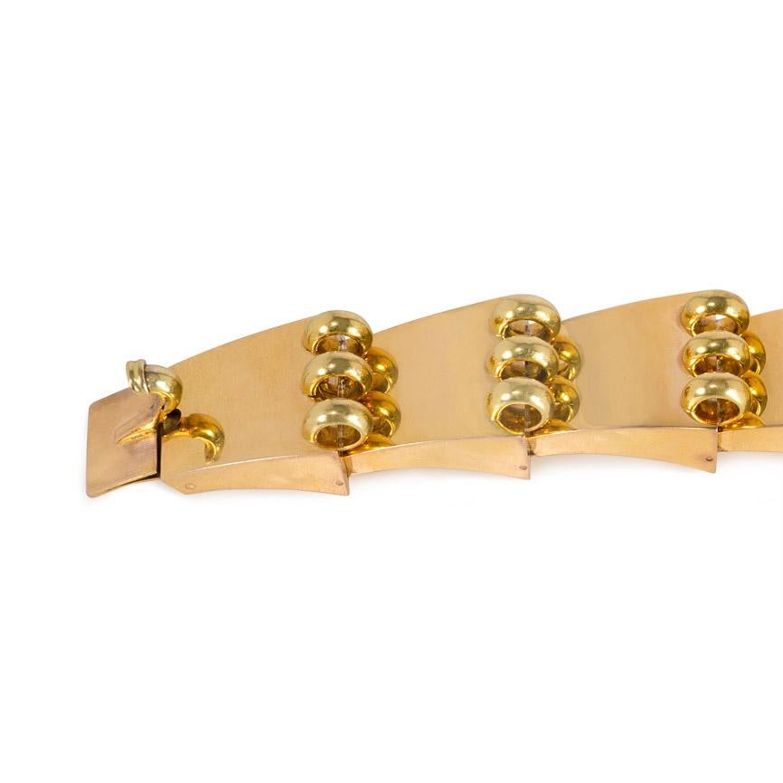 Women's or Men's Retro Gold Industrial Style Bracelet