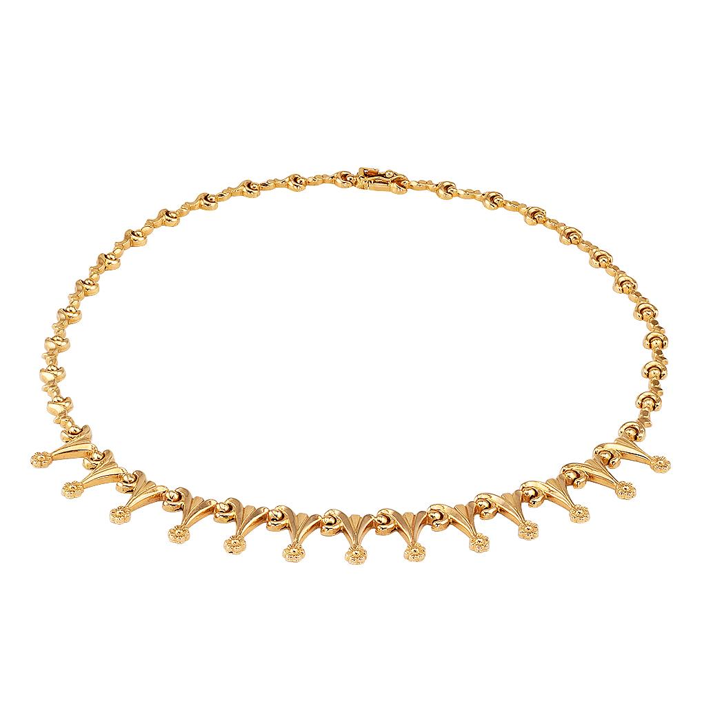 Women's Retro Gold Link Necklace