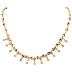 Retro Gold Link Necklace