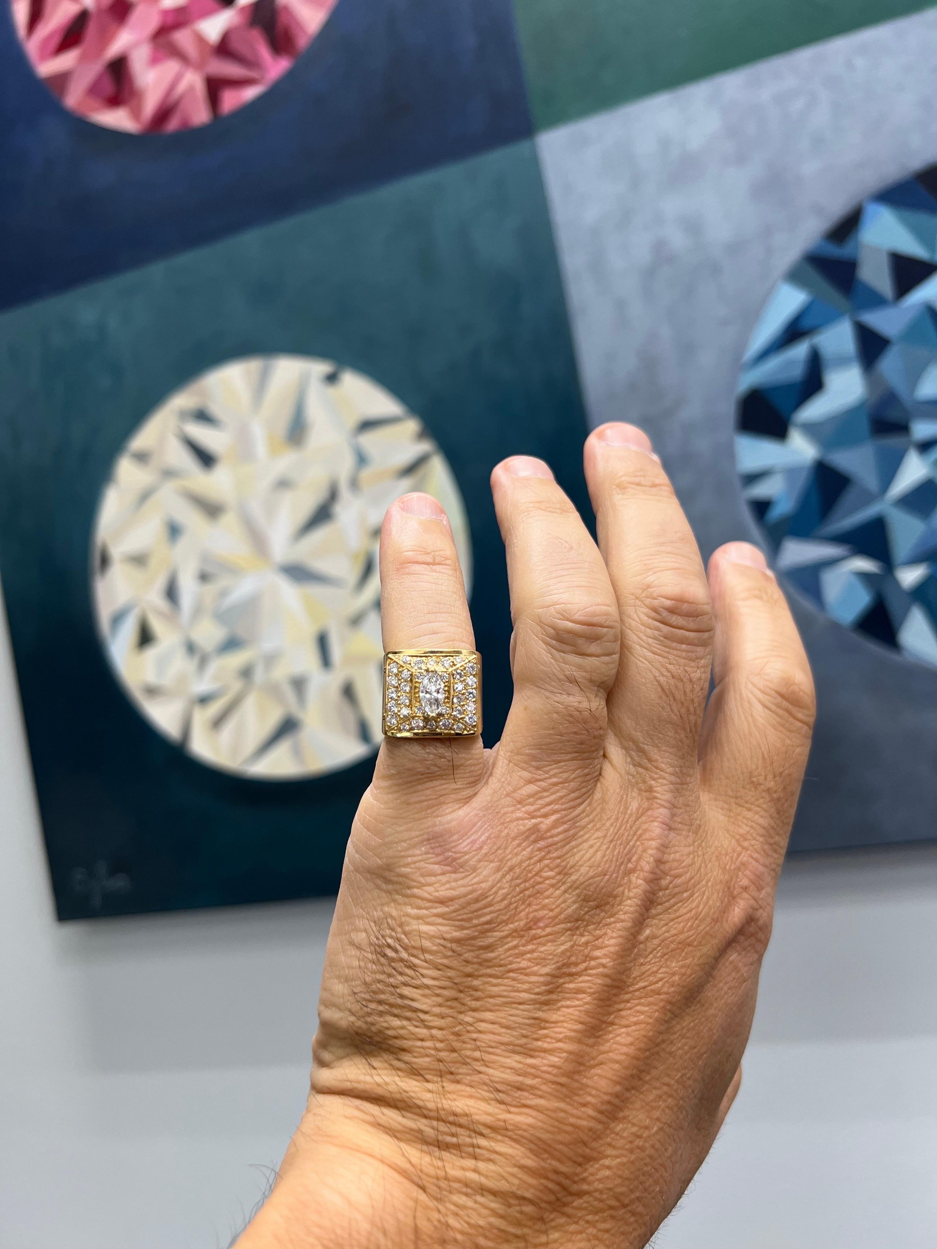 men's marquise ring
