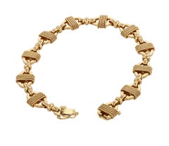 Retro Gold Oval Link Bracelet