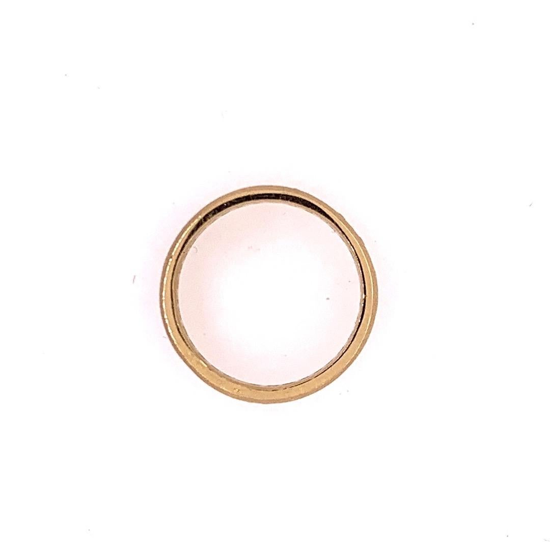 Retro Gold Ring 0.75 Carat Natural Diamond Cocktail Engagement Band, circa 1950 For Sale 1