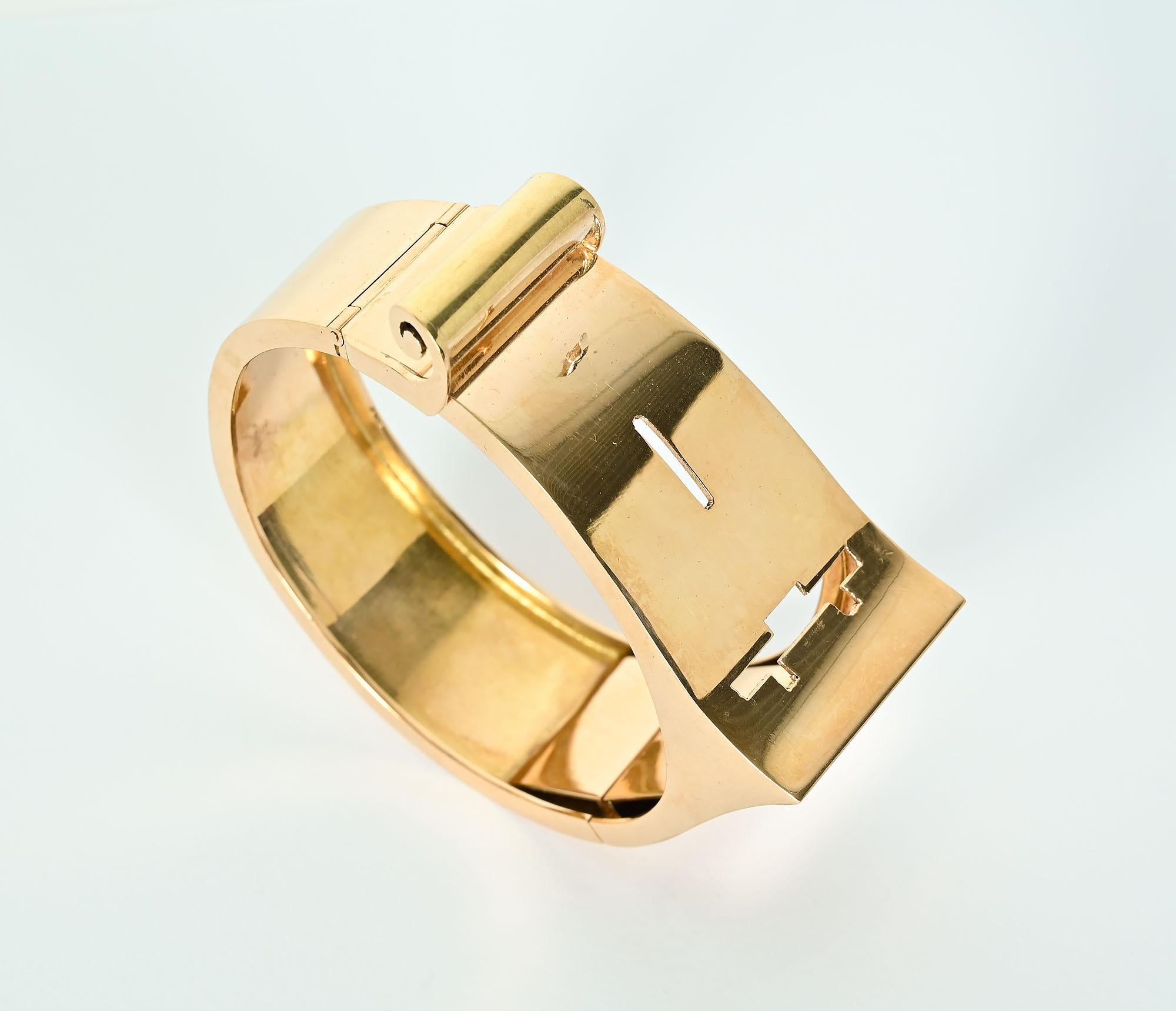 Retro Armband aus Gold, Rubin und Diamanten im Angebot 2
