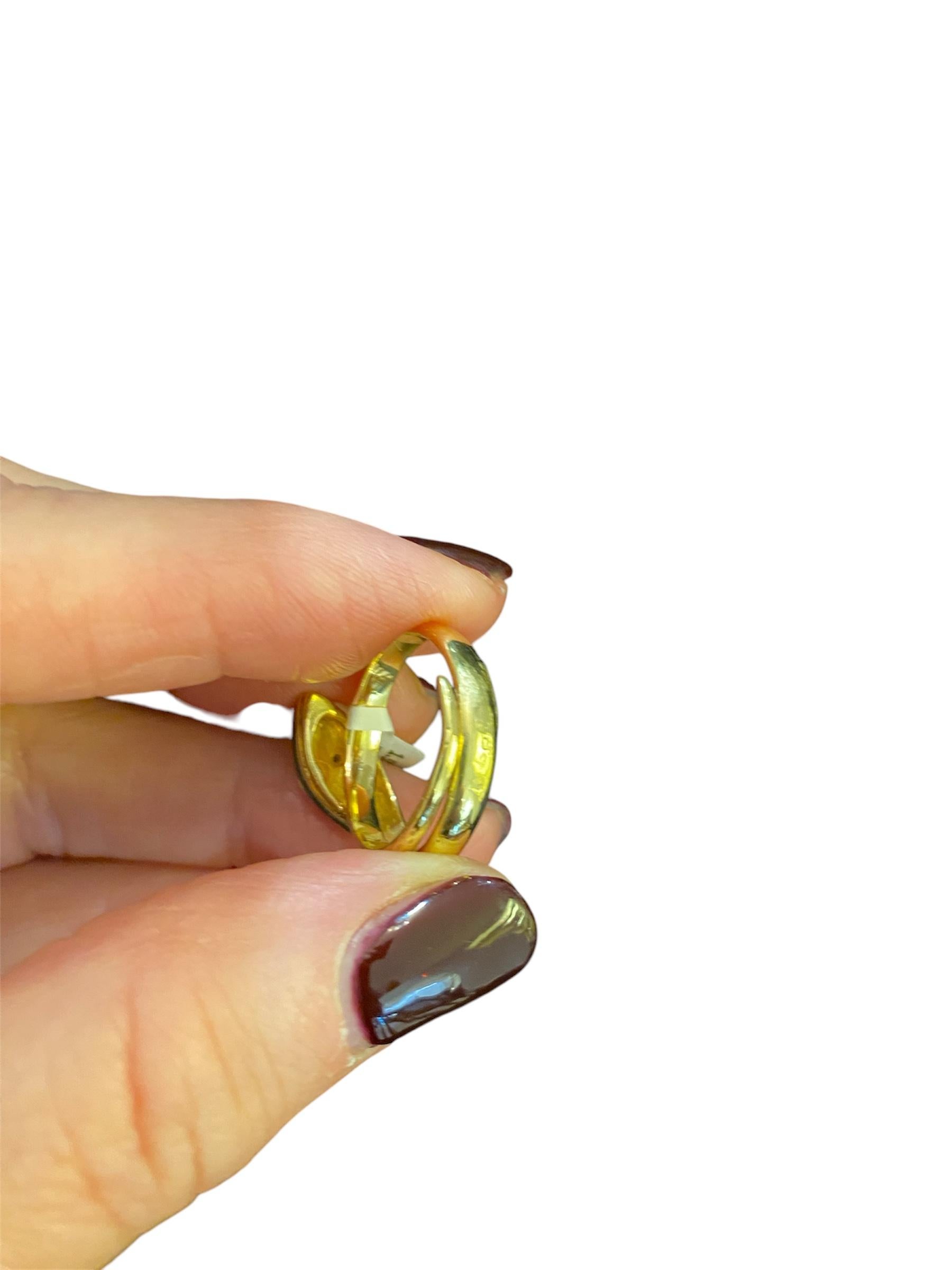 Art Nouveau Gold Serpent Ring with Diamonds and Enamel For Sale 2