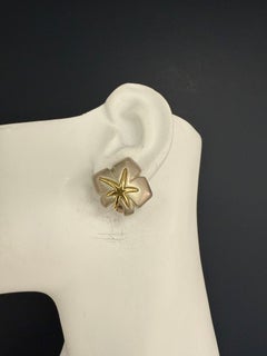 Retro Gold & Silver Original Tiffany and Company Starfish Statement Earrings