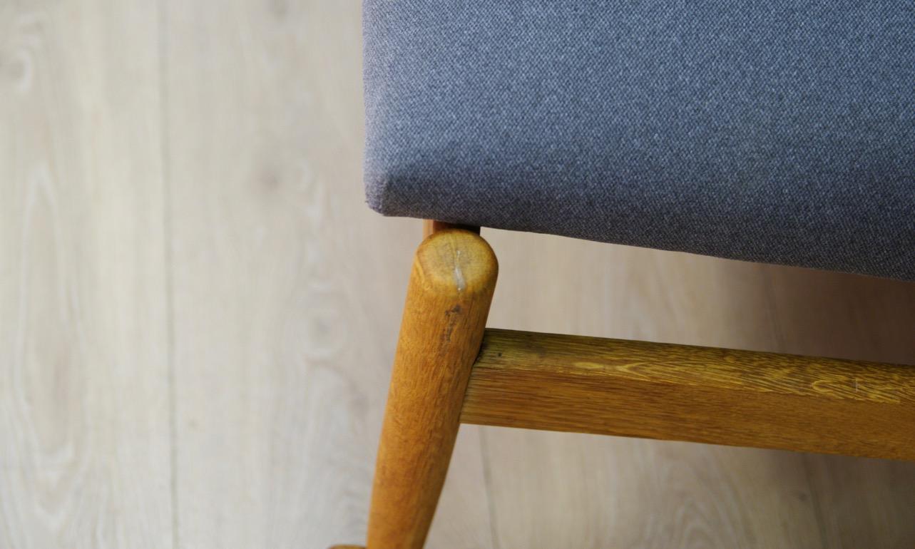 Retro Gray Rocking Chair Ashe Vintage Danish Design For Sale 3