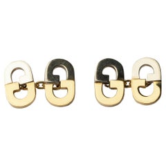 Gemelos Retro Gucci Oro Italiano