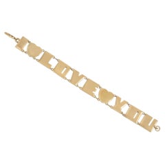 Retro "I Love You" bracelet