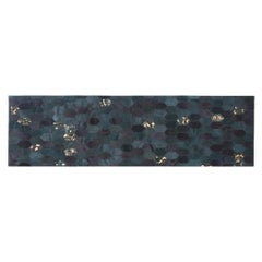 Retro Inspired Customizable Hornet Teal Cowhide Runner Small