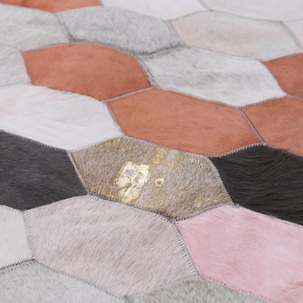 Retro Inspired Hornet Desert Landscape Cowhide Rug In New Condition In London, GB