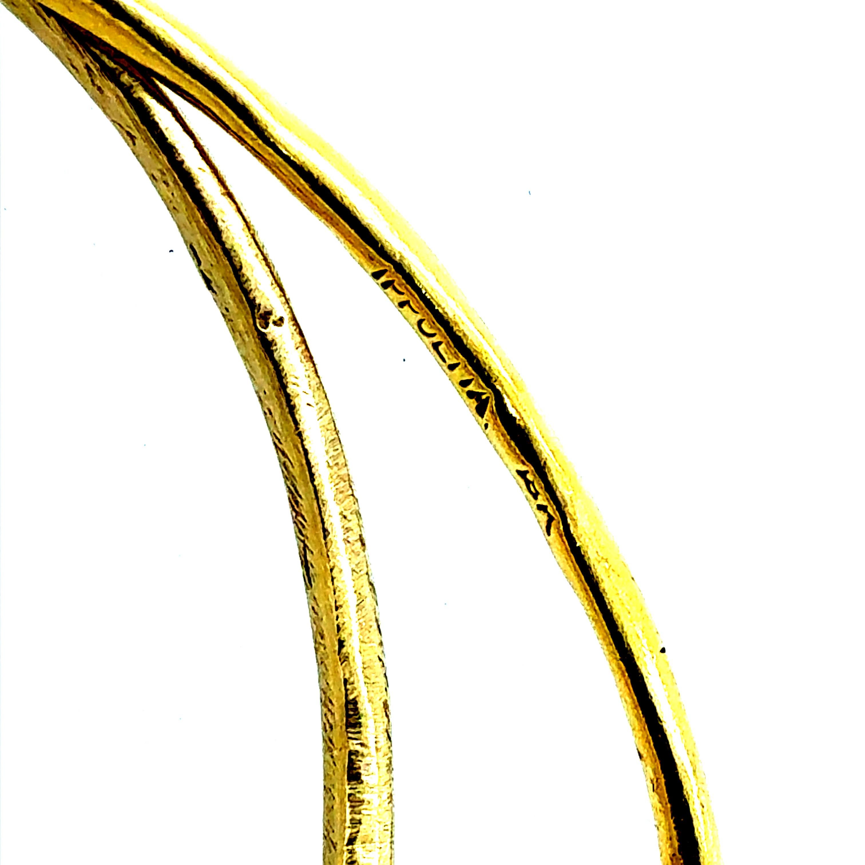 Bracciale retro Ippolita in oro giallo con perle dei mari del sud Made in Italy In condizioni buone in vendita a Los Angeles, CA