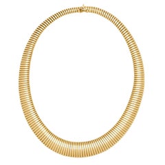 Retro Italian 14k Gooseneck Chain Necklace