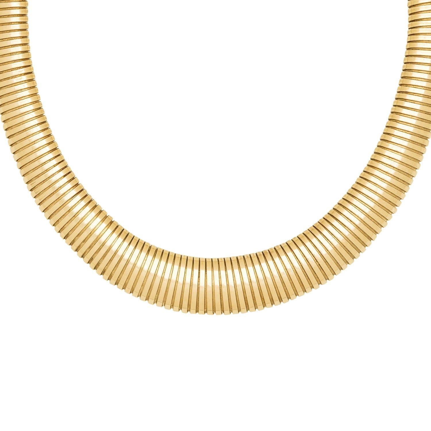 Collar de cadena de cuello de cisne retro italiano de 14k en Bueno estado para la venta en Narberth, PA