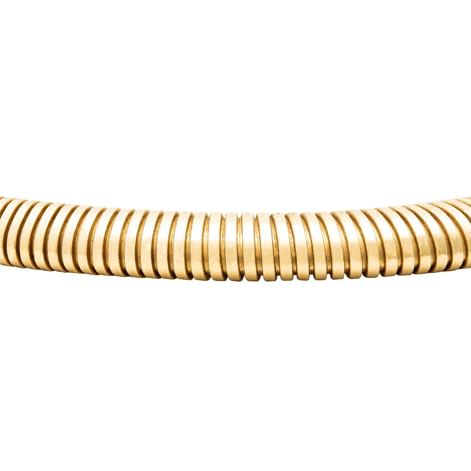 Femenino o masculino Collar de cadena de cuello de cisne retro italiano de 14k en venta