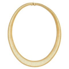 Retro Italian 14k Gooseneck Chain Necklace