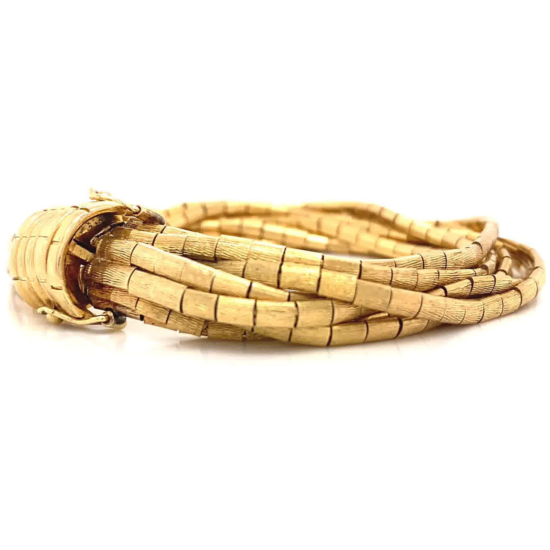 Women's Retro Italian 18 Karat Gold Bracelet