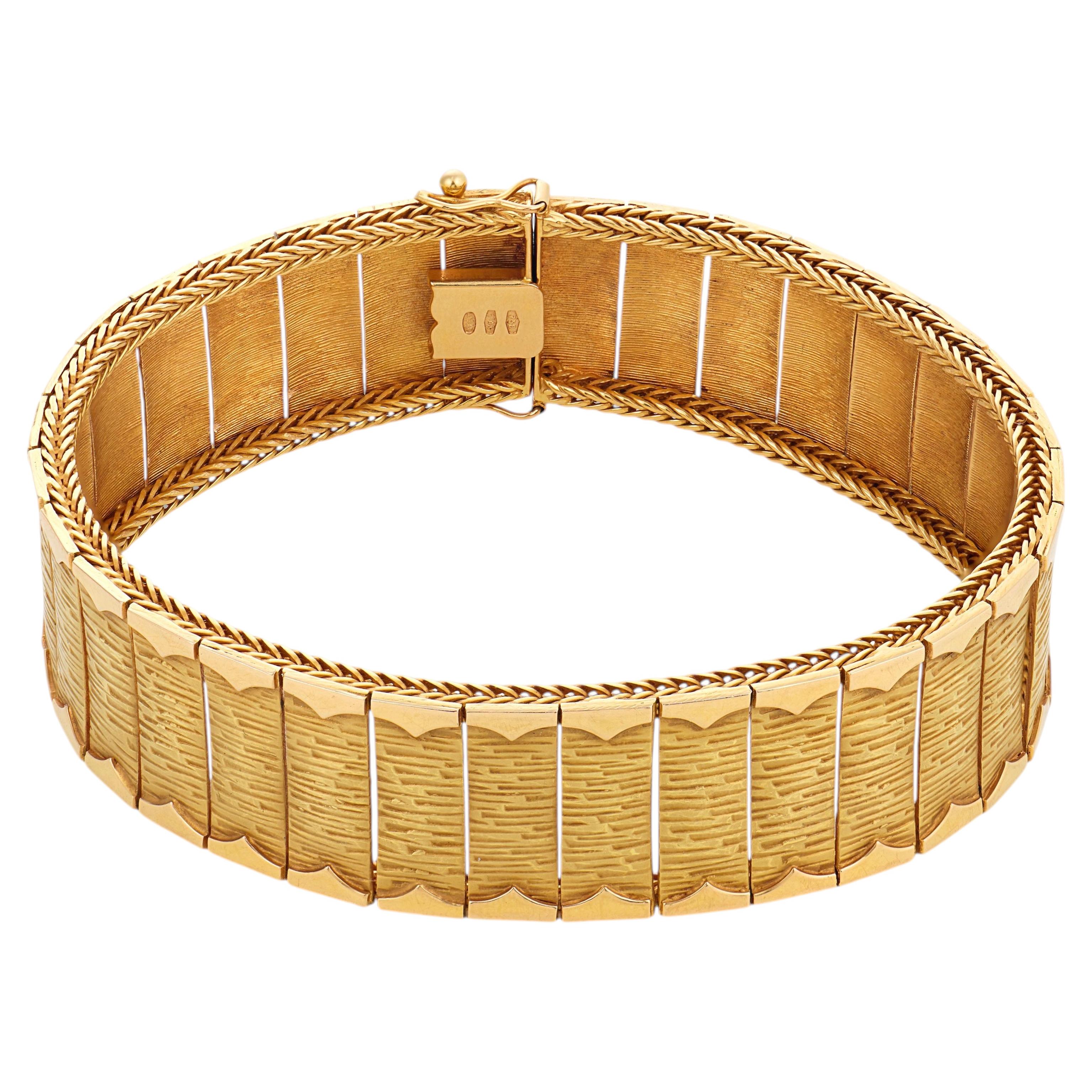 Retro Italian 18k yellow gold bracelet