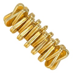 Retro Gold Bracelet at 1stDibs