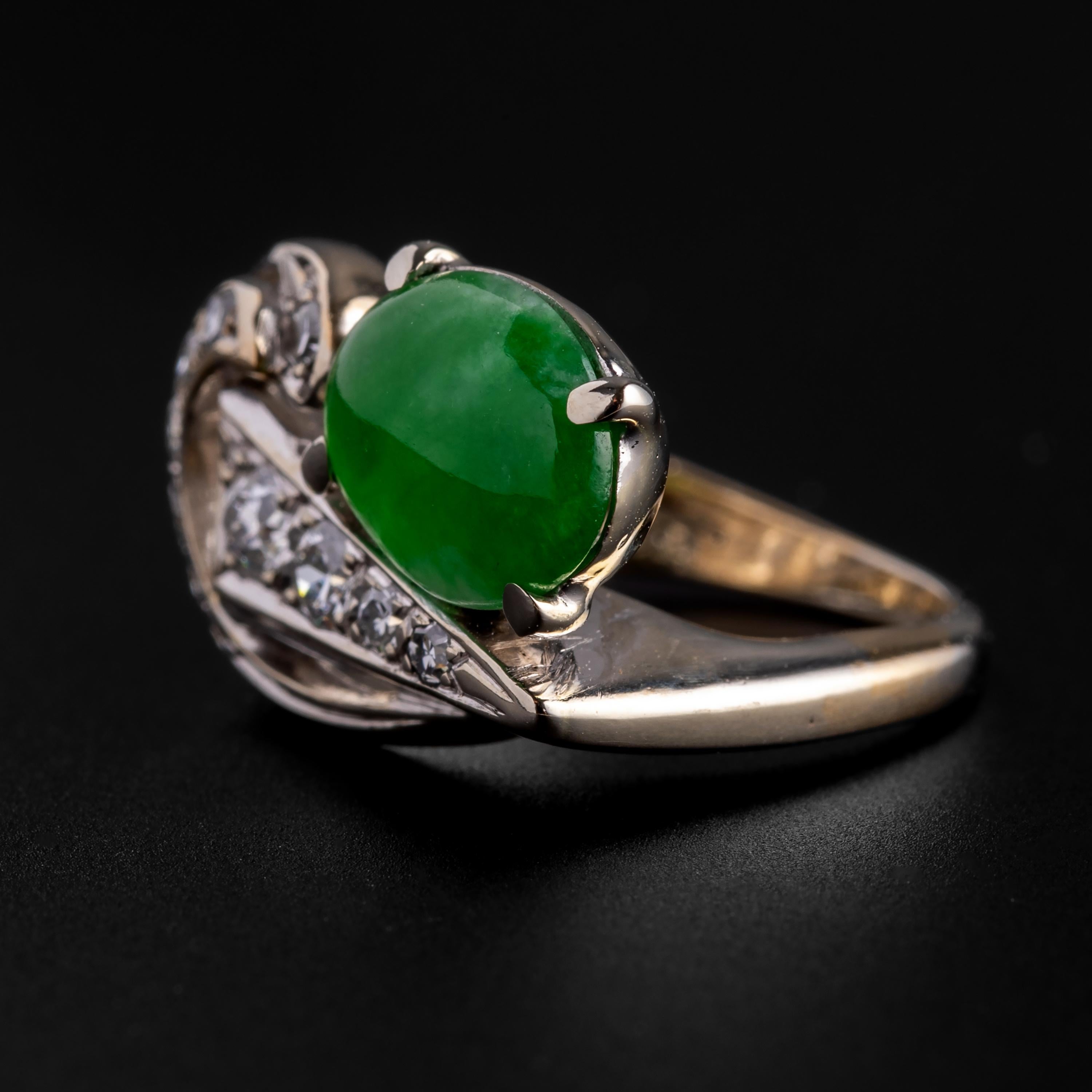 jade rings with diamonds