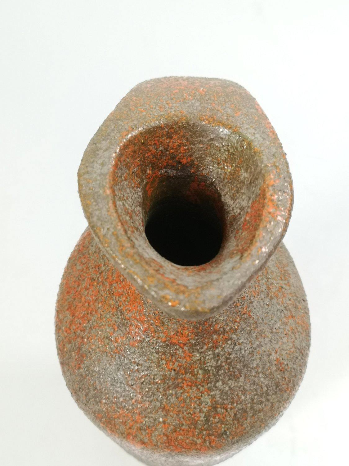 Hungarian Retro large Pesthidegkút floor vase designed by Margit Csizmadia from 1967 For Sale