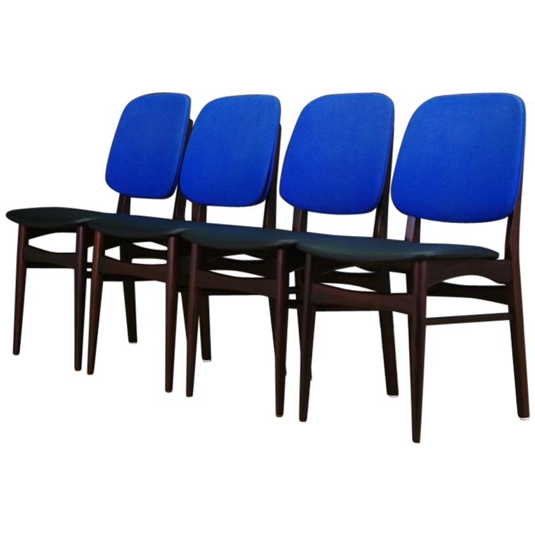 Retro Mahogany Chairs Vintage Danish Design For Sale at 1stdibs