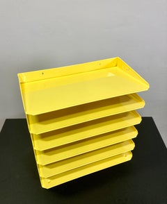 Retro Mail Organizer Refinished in Yellow