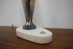 Retro Marble Table Lamp, Kámen Praha, 1960s